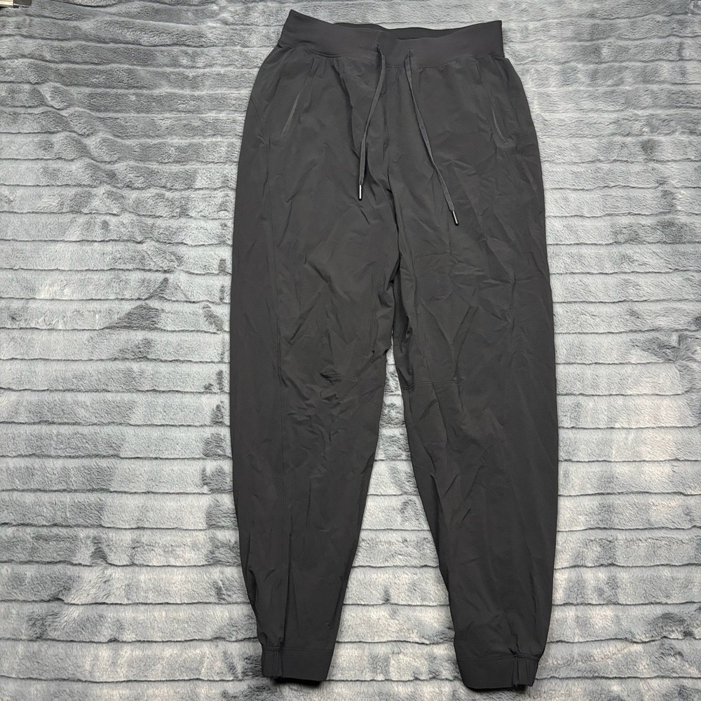Lululemon Mens Black Athletic Joggers Drawstring Waist Tapered Training Pants